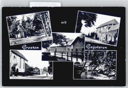 Geijsteren - St. Willibrorduskapel, Rosmolen, Dorpstraat, Café t´Trefpunt