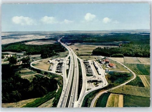 Weingartsgreuth Fliegeraufnahme Autobahn Rasthaus Steigerwald