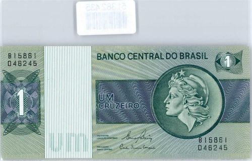 Rio de Janeiro Banknote Geldschein 1 Um Cruzeiro Banco Central do Brasil