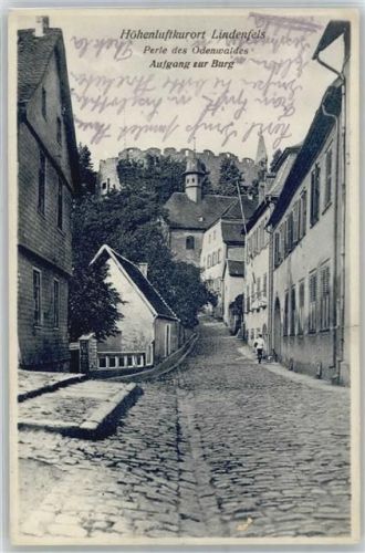Lindenfels Aufgang zur Burg