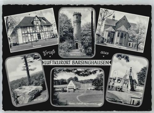 30890 W3013 Barsinghausen - Schwimmbad , Rathaus