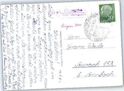 Riegsee Landpoststempel, Teilansichten Murnau am Staffelsee