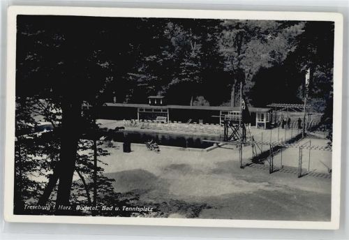 38889 O3721 Treseburg - Schwimmbad, Tennisplatz