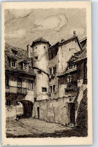 Würzburg Schidhof, Künstlerkarte Erbes