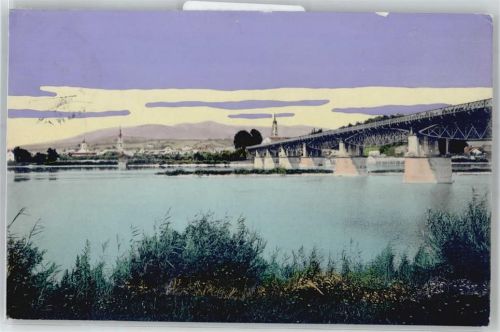 Deggendorf Donaubrücke , Handgemalt