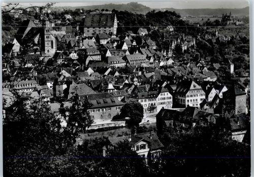 Schwäbisch Hall Teilansicht, Stadtkern, Großkomburg