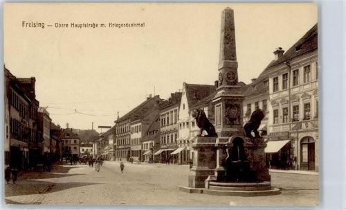 85354 W8050 Freising , Oberbay - Obere Hauptstraße m. Kriegerdenkmal