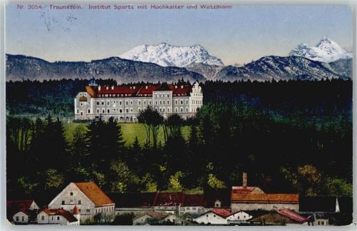 Traunstein Kunst-Karte, Institut Sparz, Watzmann, Hochkalter