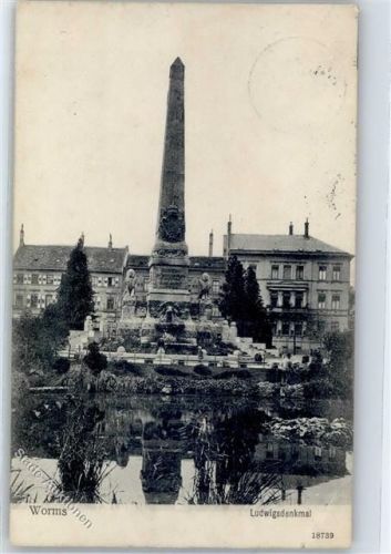 Worms 1911 Ludwig Denkmal AKU1