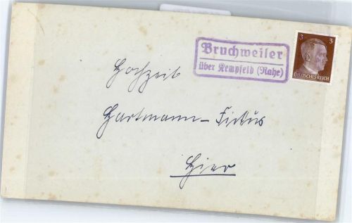 55758 W6581 Bruchweiler - Landpoststempel