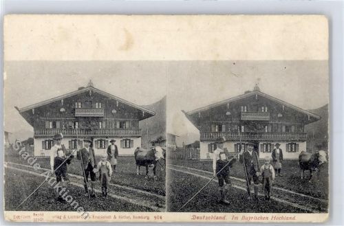 Aurach Gasthof zum OrgelbauernBayr. Hochland , Kuhhirten