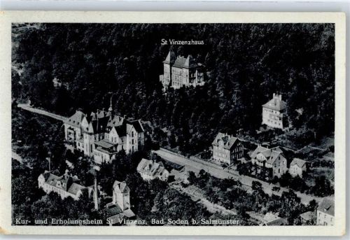 Bad Soden-Salmünster Fliegeraufnahme Kurheim Erholungsheim St. Vincenz Notopfer