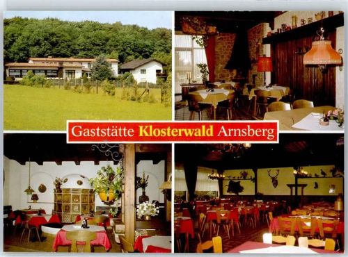 Arnsburg Gasthaus Klosterwald Gastraum