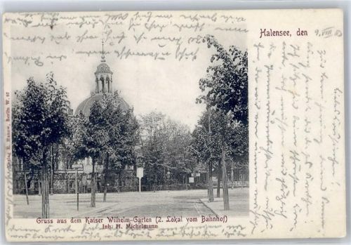 Halensee 1903 Kaiser Wilhelm Garten