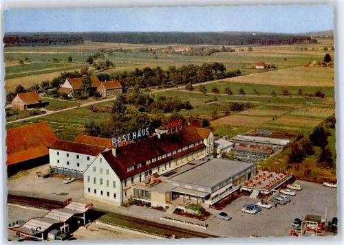 89160 W7909 Dornstadt , Württ - Fliegeraufnahme Hotel Rasthaus Chaussee