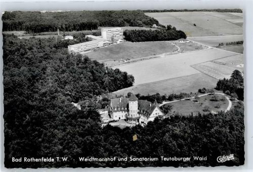 Bad Rothenfelde Fliegeraufnahme Weidtmanshof Sanatorium Teutoburger Wald