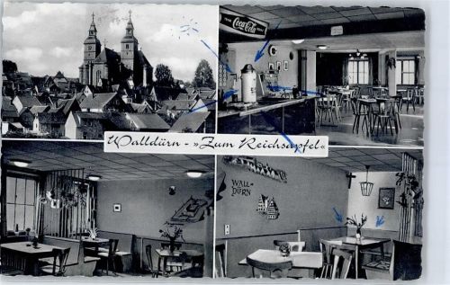 Walldürn 1961 Kirche Gasthaus Zum Reichsapfel Innen