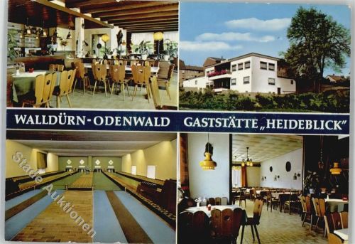 Walldürn Gasthaus Heideblick Kegelbahn Gastraum