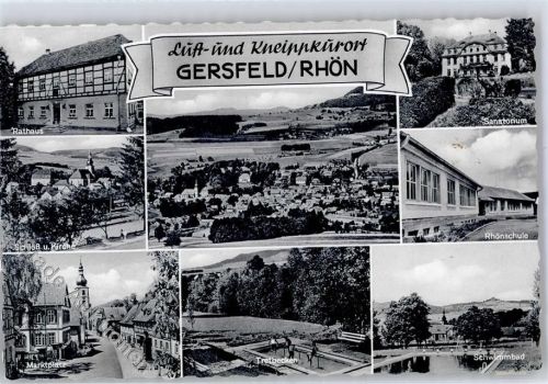 Gersfeld Schwimmbad Rathaus Schule