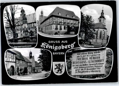 Königsberg Pension Stern Regiomontanusbrunnen Marienkirche Regiomontanushaus Wappen Gedenktafel