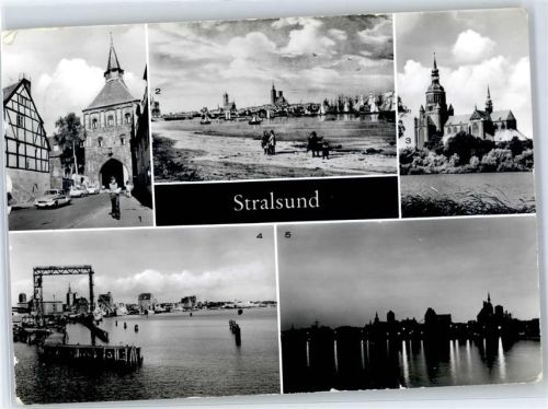 Stralsund Kütertor Marienkirche Hafen AKU1