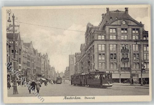 Amsterdam Damrak Straßenbahn