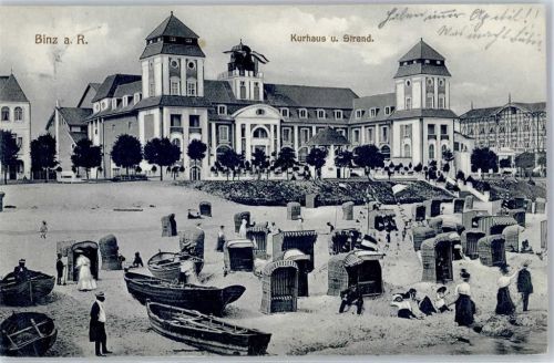 Binz 1909 Kurhaus Strand