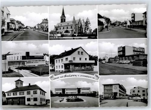 Hausen Bürgerhaus Auto Straße Kirche Geschäft