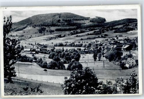 Wildflecken Blick mit großem Auersberg