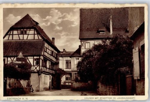 Eberbach Häuser mit Stadttor 16. Jahrhundert