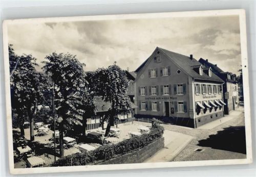 Gernsbach 1944 Gasthaus zum wilden Mann Gartenlokal