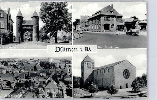 Dülmen Lüdinghauser Tor Sparkasse Heilig Kreuz Kirche