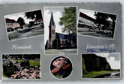 Pinneberg Damm Rosengarten Bismarckstraße Kirche An der Mühlenau