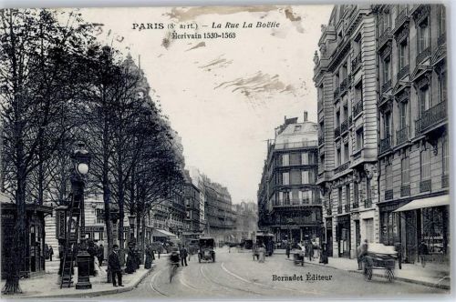 Paris 1917 Strasse Geschäft
