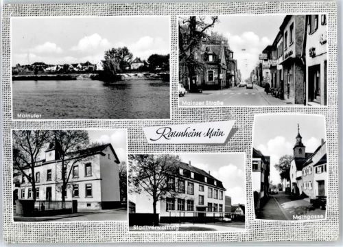 Raunheim Mainufer Mainzer Strasse Stadtvwewaltung Maingasse
