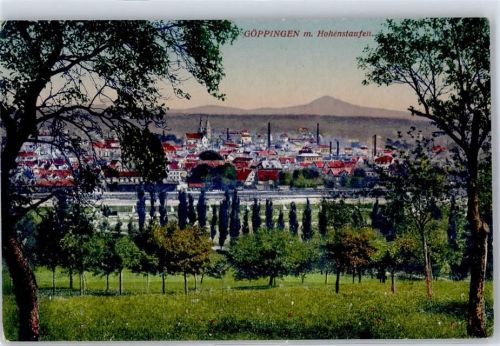 Göppingen Blick mit Hohenstaufen