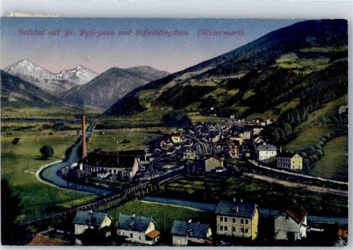 8900 Selzthal Lithographie Grosser Pyhrgass Scheiblingstein