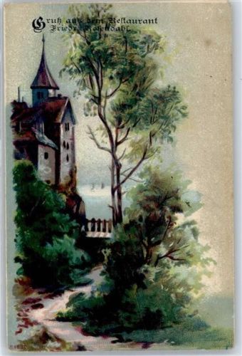 58339 W5805 Delle Künstlerkarte Gasthaus Friedr. Rosendahl
