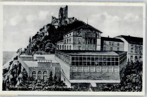 Königswinter Gasthaus und Ruine Drachenfels