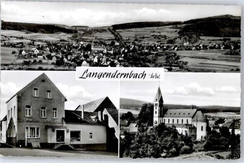 Langendernbach Gasthaus Metzgerei F. Heep Kirche