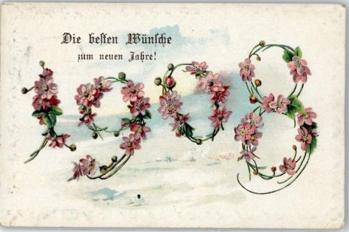 1907 1908 Neujahr