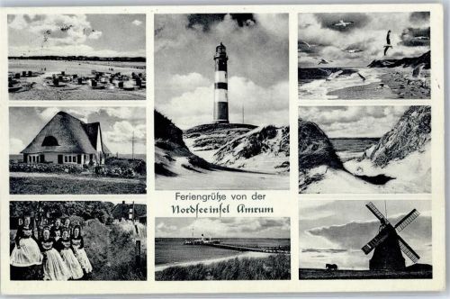 Amrum Leuchtturm Mühle Friesenhaus