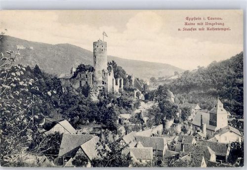 Eppstein 1908 Burg Eppstein Kaisertempel