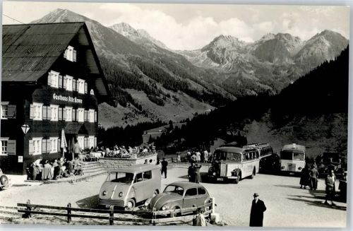 6992 Mittelberg , Kleinwalsertal Foto AK Gasthaus Alte Krone