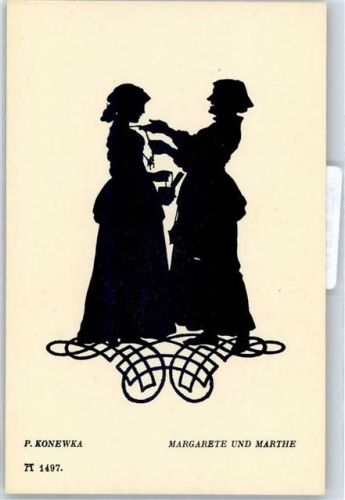 Scherenschnitt Margarete und Marthe Ackermann Kunstverlag