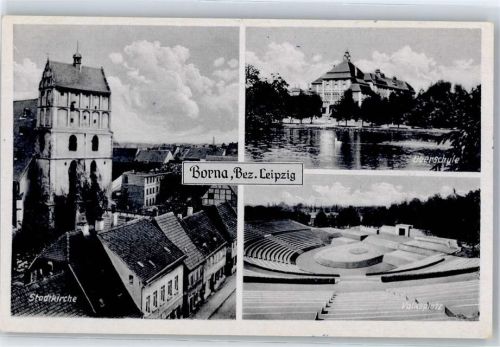 04552 O7200 Borna b Leipzig - Volksplatz Stadtkirche Oberschule