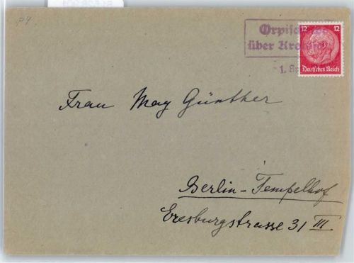 Krotoschin Landpoststempel Orpischewo