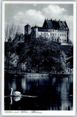 Illertissen Schloss mit Weiher Schwan