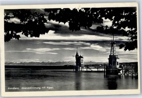 Konstanz Abendstimmung Alpen
