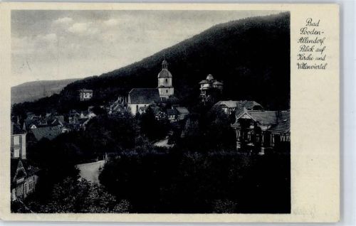 Bad Sooden-Allendorf Blick auf Kirche und Villenviertel